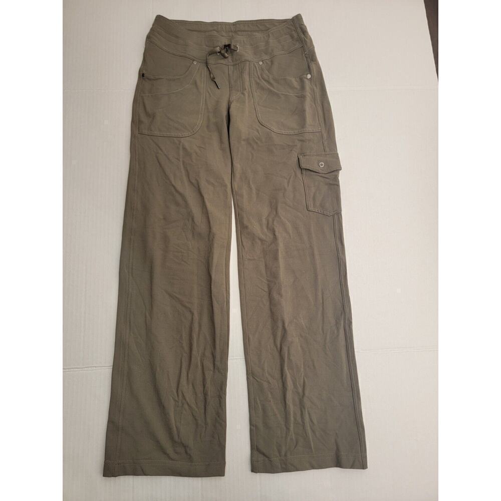 Kuhl Cargo Pants Women's 6 Stretch Knit Outdoor Straight Leg Drawstring Gorpcore